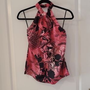 Backless ruffle top